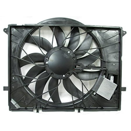 Dual Radiator and Condenser Fan Assembly - Pacific Best Inc For/Fit MB3115115 06-06 Mercedes-Benz