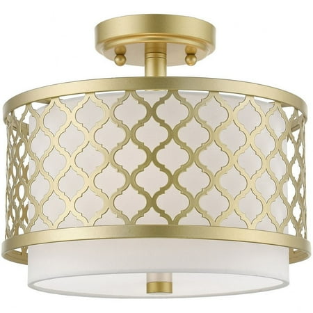 

2 Light Semi-Flush Mount in Glam Style 11.88 inches Wide By 10 inches High-Softgold Finish Bailey Street Home 218-Bel-4828685