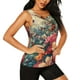 thumbnail image 2 of Balery Butterflies In Blooming Garden Camiseta sin mangas estampada ligera para mujer, tops de entrenamiento sin mangas, camisetas de yoga transpirables de secado rápido.-Large, 2 of 7