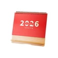 thumbnail image 1 of Mlkoz Home Decor, Paper Desk Calendar Office Desktop Calendar Festive Red Mini Desk Calendar, 1 of 6