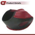thumbnail image 4 of Cubierta de pomo de cambio de marcha antideslizante Unique Bargains para Kia Soul 2020-2023, protector de manija de cambio en cuero sintético negro y rojo, 4 of 6