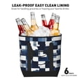 thumbnail image 6 of Large Capacity Insulated Tote Bag16.1×13.4×7.5in Thermal Insulation And Easy To Clean Strong Bearing Capacity Can Be Reused Plaid Fall Camo Royalblue_4, 6 of 8