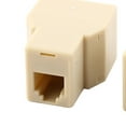 thumbnail image 5 of Unique Bargains Plastic RJ11 6P4C 1 To 2 Female Telephone Cord Line Connector Splitter, 5 of 6