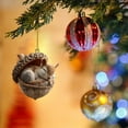 thumbnail image 6 of Forest Animal Acorn Ornaments ,Cozy Forest Christmas Ornaments, New Pine Cone Animal Decoration, Woodland Creature Figurine, Acrylic Hanging Ornament Rustic Nature-Themed Home Decor,1PC, 6 of 6
