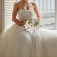 thumbnail image 5 of Elegant Rose Bouquet for Outdoor Wedding Pearl-Decorated Handheld Bridal Bouquet, 5 of 6