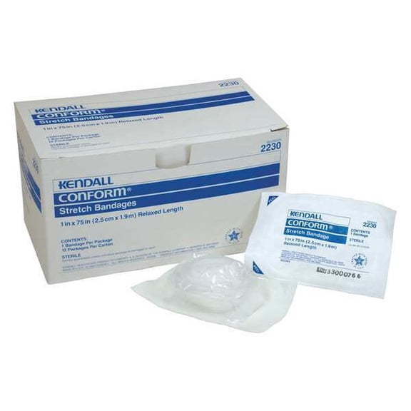 Covidien Stretch Bandage, Cotton/Polyester, PK12 K1CB019230