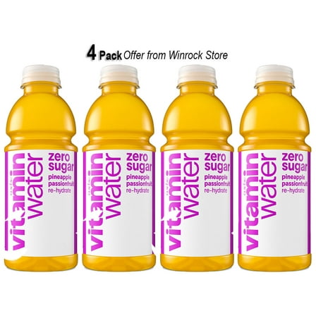 Vitaminwater Re-Hydrate Zero Sugar Pineapple Passionfruit Flavored Water Beverage, 20 fl oz (4 Bottles) Offer from Winrock Store