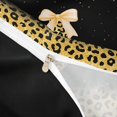 thumbnail image 4 of meiyoeat Sparkling Leopard Monogram J Bedding,Gold Glitter Print Alphabet Aesthetic Duvet Cover Full For Girl,Black Reversible,3 Pieces,1 Duvet Cover and 2 Pillowcases, 4 of 6