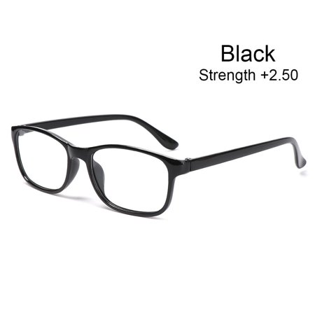 Men Elderly Accessories +1.00~+4.0 Diopter Lightweight Reading Glasses Eyeglasses Vision Care Presbyopia Eyewear BLACK STRENGTH 2.50