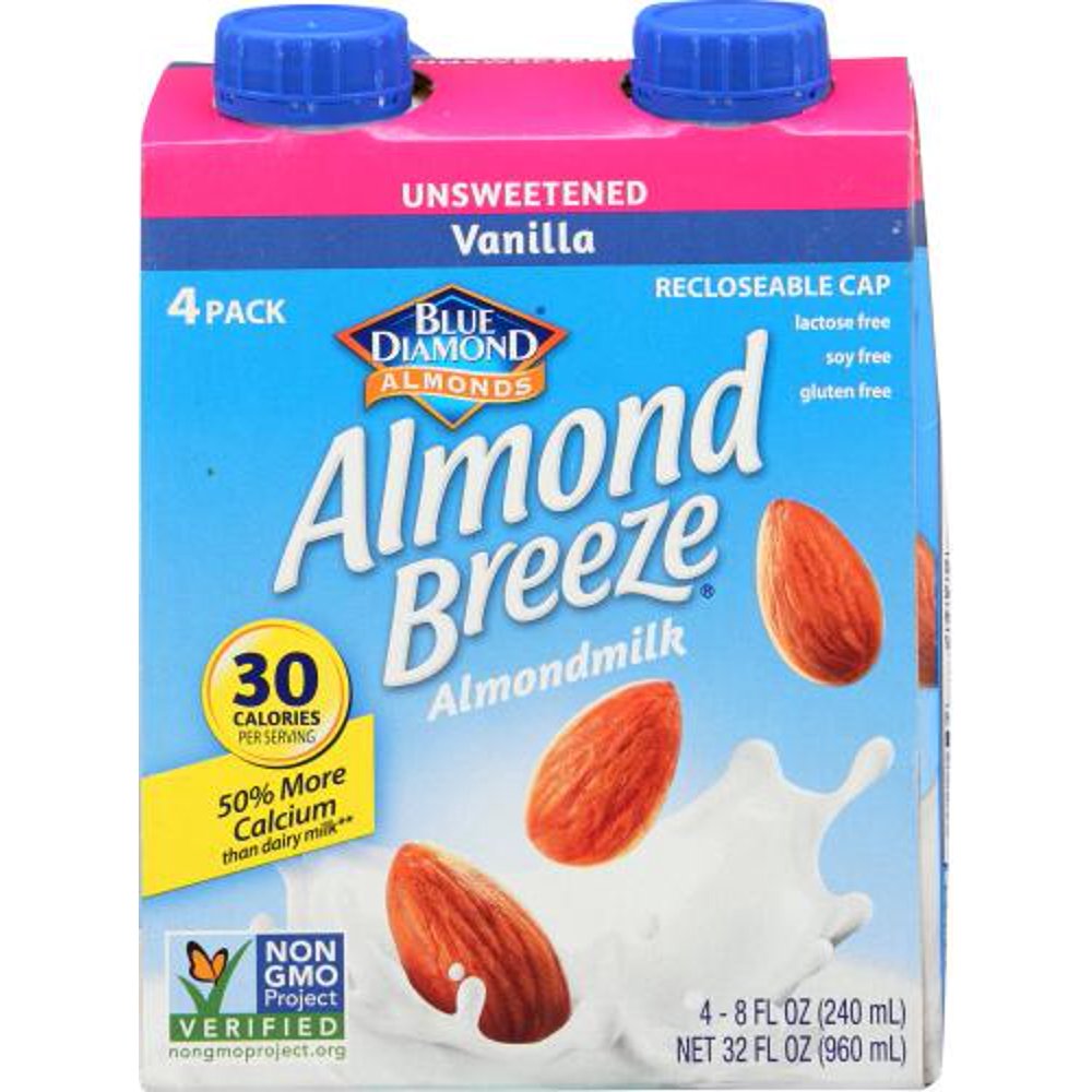 Blue Daimond Almond Breeze Almondmilk Vanilla Unsweetened, 32 fl oz