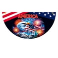 thumbnail image 5 of American Flag Outdoor Semi-Circular, 250th Anniversary 4th of July Decorations, Half Round Patriotic Banner with US Flag Design for Porch Railing, Garden Flags, 5 of 9