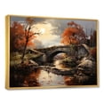 thumbnail image 2 of Designart "Daybreak Over Bridges I" Bridges Floater Framed Wall Art Prints, 2 of 5