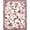 Beige, Pattern 3, variant on ODIKA 4'x6' Machine Washable Non-Slip Area Rug, Romantic Floral Dream High Traffic Rug, Rose, 221462