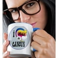 thumbnail image 2 of 3drose, Cute Girly Heart Star Clouds I Dream of Cancun, 15oz Two-tone Blue Mug, 2 of 6
