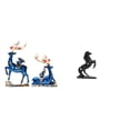 thumbnail image 1 of Estatua de ciervo, figura de animal de resina, estatua de caballo, figura de caballo, artesanía de escritorio, detalles realistas, adecuada para bodas, 1 of 8