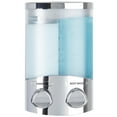 thumbnail image 1 of Better Living Products 76244-1 EURO Series DUO 2 Chamber Wall Mount Soap and Shower Dispenser Chrome, 1 of 6