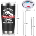 thumbnail image 6 of Papa Gifts From Grandkids Birthay Gifts For Papa From Grandaughter – 20 Oz Dinosaur Travel Cup Gift Set Chirstmas Presents For Grandpa - Don''t Mess With Papa White Wine Tumbler With Lid Straw, 6 of 6