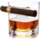 thumbnail image 1 of Copa de vino de copa de whisky para cigarros, copa de whisky vintage con soporte/soporte para cigarros con muescas, copa de cristal, regalo Premium para el Día del Padre Adepaton WL-00644, 1 of 1