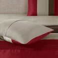 thumbnail image 6 of Madison Park 7-Piece Pintuck Bed in a Bag Comforter Set, King, Red, Amherst All Season Bedding Set, 6 of 12
