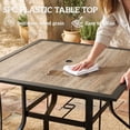 thumbnail image 4 of Outsunny Table à Manger Carré pour Patio 36 Pouces x 36 Pouces x 28 Pouces avec Trou pour Parasol, 4 of 10