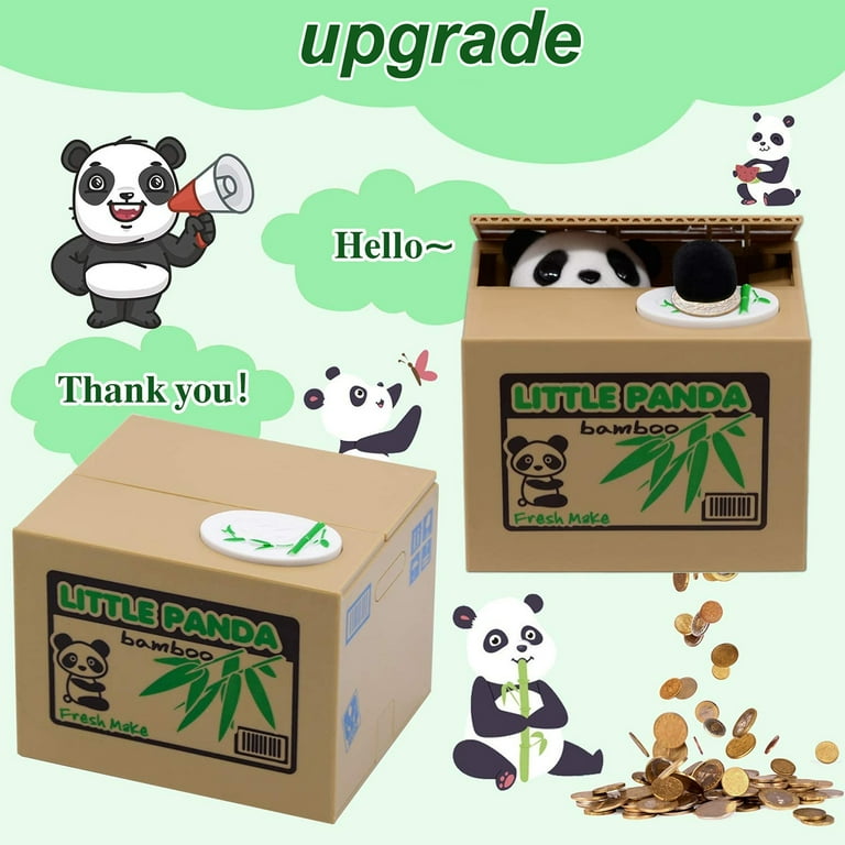 Austok Panda Stealing Money Bank Panda Piggy Bank Creative Money Saving Piggy  Bank Cute Electric Cartoon Panda Money Bank for Kids Adults Gift Home Decor  - Walmart.com