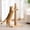 Natural, variant on 29" Tall Solid Wood Cat Scratching Post for Indoor Cats, Extra Stable Heavy Base, Natural Sisal Scratcher with Hanging Ball, Furniture Protector for Kittens & Adult Cats, Beige