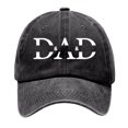 thumbnail image 4 of Gyexs Low Cap Fathers Day Hats Dad Embroidered Pigment Dyed Adjustable Daddy Baseball Cap Dad Gifts from Daughter Son Wife #Black, 4 of 5
