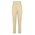 thumbnail image 3 of Outfmvch Women's High Waist Workout Leggings Resistance Band Leggings Compression Tights for Fitness Gym Butt Lift Yoga Workout Pants 3d Compression Yoga Pants A1 Beige S-2XL, 3 of 7