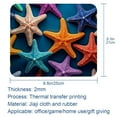 thumbnail image 5 of Starfish Square Printed Desk Mat Gaming Mouse Pad Non-Slip Rubber Bottom 8.3x9.8 Inch - Suitable for Office and Gaming, 5 of 6