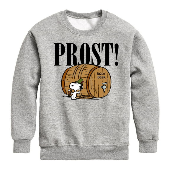 Peanuts - Prost Snoopy Root Beer - Toddler & Youth Crewneck Fleece Sweatshirt
