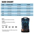 thumbnail image 6 of Pofeuu Cool Blue Light Wolf Print Men's Muscle T-Shirt, Sleeveless, Muscle Tank, Classic Muscle Tee Top For Men Casual Sleeveless Muscle T-Shirt Trendy Clothes-XX-Large, 6 of 7