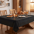 thumbnail image 4 of Plastic Table Cloth Disposable 12 Pack, 54 x 108 Inch, Black, for Party Picnic Wedding, 4 of 6