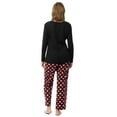thumbnail image 5 of Fruit of the Loom Women's Beyond Soft Long Sleeve Waffle Top and Flannel Bottom Pajama Set, Sizes S-4X, 5 of 9