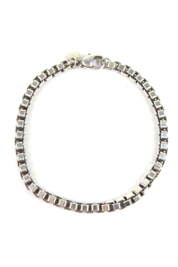 Pre-Owned TIFFANY&Co. Tiffany Venetian 925 Chain Bracelet, Silver, Weight 16.46g, Women's.