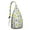White-70, variant on Retro Lemon Sling Backpack&nbsp;- Vintage Fruit Design Crossbody Shoulder Bag, Breathable Mesh Back Panel