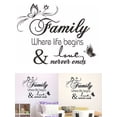 thumbnail image 3 of Luolandi Family Wall Stickers Removable For Bedroom Living Room Decoration Wall DecalsQuote Art Decal Mural Paper Butterfly Vines Home D, 3 of 9