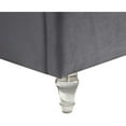 thumbnail image 4 of Meridian Furniture Kira Grey Velvet King Bed, 4 of 8
