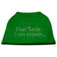 thumbnail image 1 of Dear Santa I Can Explain Rhinestone Shirts Emerald Green Xl (16), 1 of 1