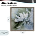 thumbnail image 4 of Stupell Industries French Country Fluid Whimsical Flower Brown Floating Frame Canvas Art, 18 x 18, by Svetlana Aleynikova, 4 of 8