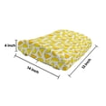 thumbnail image 5 of Melon Lumbar Pillow, Abstract Yellow Color Palette Watermelon Slices, Soft Back Cushion for Office Chairs with Adjustable Straps, 14" x 13", Yellow White Pale Orange, by Ambesonne, 5 of 7
