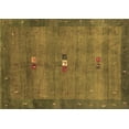 thumbnail image 1 of Ahgly Company Indoor Rectangle Abstract Brown Contemporary Area Rugs, 7' x 9', 1 of 4