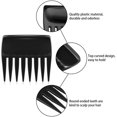 thumbnail image 5 of 3 Packs Anti-Static Wide Teeth Comb Styling Comb Detangling Comb 8 Widely-spaced Teeth, Black, 5 of 5