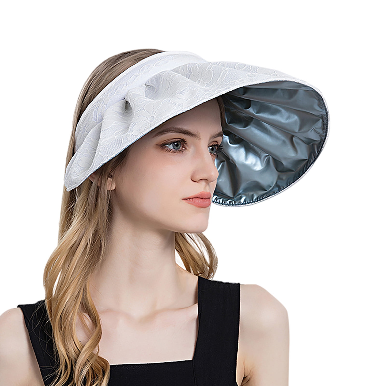 Sun Hat for Women Womens Clip On Sun Visor Cap Summer Beach Hat UV Protection UPF 50