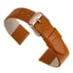 thumbnail image 1 of Correa de Cuero Uxcell, Correa de Reloj de Cuero Lisa y Plana para Hombres y Mujeres, Marrón, Oro Rosa, 22mm, 1 of 7