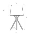thumbnail image 7 of Kira Home Apollo 19" Bedside Table Lamp + 7W LED Bulb (, 3000K ), Black Fabric Shade, Warm Brass, 7 of 7