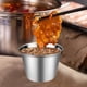 thumbnail image 2 of Juego de tazas de salsa de acero inoxidable, pequeños cuencos para condimentos para mojar, aderezar, sazonar, resistentes a la oxidación, mini platos para servir para la cocina, la mesa del comedor o, 2 of 5