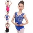 thumbnail image 5 of BULLPIANO Girls Gymnastics Leotards Sparkling Dance Clothes Biketard Sportswear 3-14 Years, 5 of 6