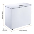 thumbnail image 6 of VEVOR Chest Freezer, 6.7 Cu.ft Compact Deep Freezer, Free Standing Top Open Door Chest Freezers with 2 Removable Baskets & Adjustable Thermostat - Energy Saving, Low Noise & Garage Ready, White, 6 of 9