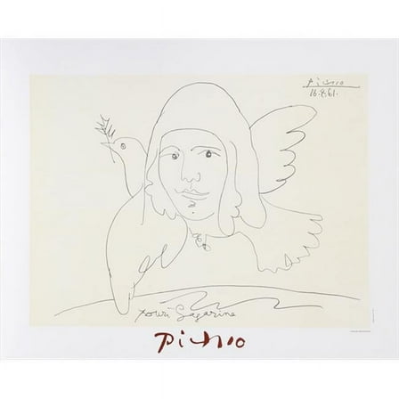 Youri Gagarine- Lithograph on Paper - Black- White