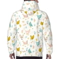 thumbnail image 5 of Hoodies for Men - Bohemian Painted Chicken Flowers Long Sleeve Comfrt Men'S Fashion Hoodies & Sweatshirts, Sweatshirts for Men Hoodies Pullover Clothing Clothes with Pouch, 5 of 7